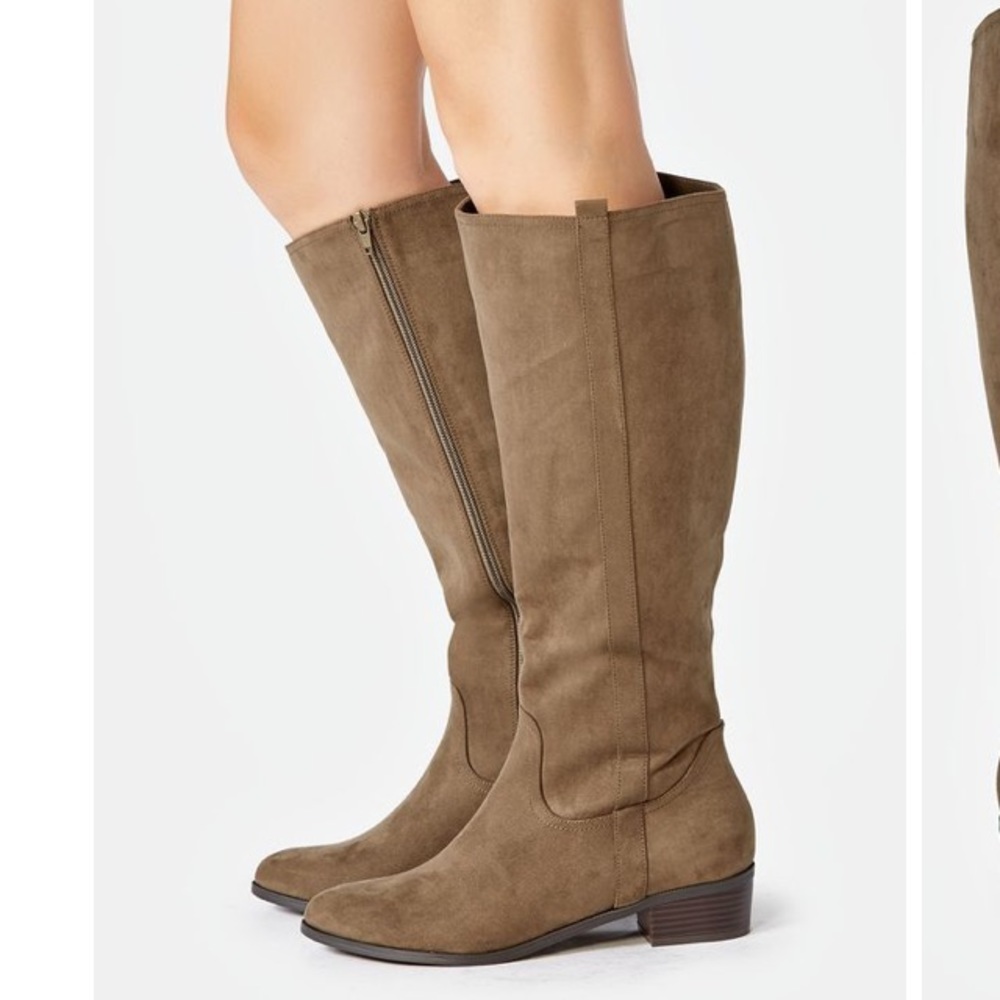 BRAND NEW IN BOX Just Fab boot WIDE CALF. Size 7.5